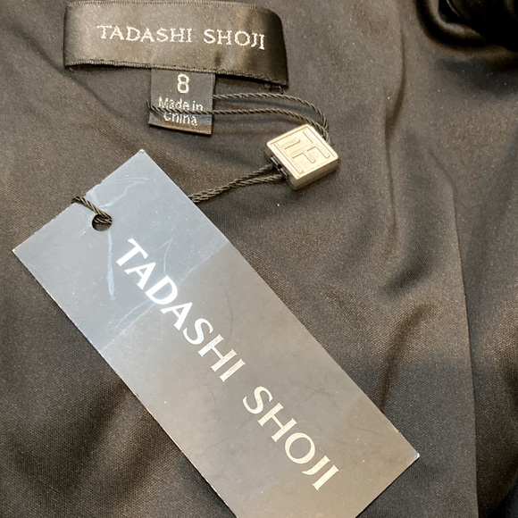 NWT Tadashi Shoji Black and White Juanita Sequin Embellished Gown - Sz 8 - Picture 9 of 10